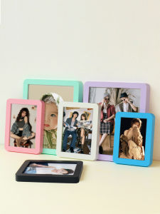 Modern Minimalist Round Corner Solid Wood Photo Frame & Print Photo Album: High-End Home Decor