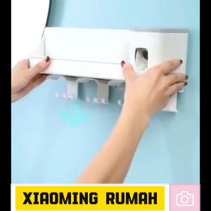 Rak Sikat Gigi D16/D26 Organizer Tempat Sikat Gigi Dispenser Odol Rak Kamar Mandi