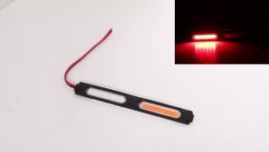 KEVANLY | 10pcs Motorcycle 12-24V High Brightness COB LED Rear Tail License Plate Light Red Blue Safety Strobe Warning Light Signal Lamp