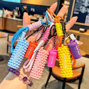 Silicone Gym Yoga Keychain Dumbbell Charm for Backpack Bag Purse Kettlebell Fitness Keychain Gift for Fitness Enthusiasts