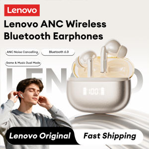 Lenovo | Lenovo LE232 Wireless Bluetooth 6.0 Earphones ANC Active Noise Cancelling In-Ear Headphones LED Digital Display HiFi Stereo Bass