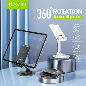 Bavin Z39 Tablet Mount Desktop Stand 360 Rotation Foldable Phone Holder Metal Universal Adjustable Bracket for Mobile Phones Tablet Support