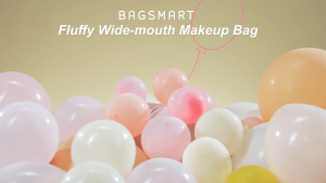 BAGSMART Túi đựng mỹ phẩm trang điểm dễ thương Túi đựng đồ vệ sinh chống thấm nước Hộp đựng du lịch Túi mở rộng Ví du lịch Thiết yếu