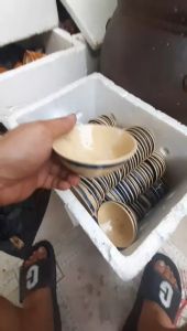 Se4t 10 chén bún đậu viền xanh ( tặng 1 chén chấm ngẫu nhiên)