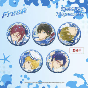 Authentic Free! Free! Haruka Nanase Songgang Lin Navy Double Flash Magnetic Badge Bar around
