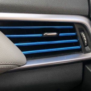 20cm 10pcs Car Interior Trim Strip Car Air Conditioning Vent Decoration Car Vent Decoration Universal Style Five Color Optional