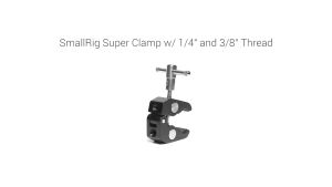 SMALLRIG Super Clamp With 1/4" and 3/8" Thread Magic Arm Clamp 2058 for DJI Ronin Camera Monitor LED Light ( 2 Pack )
