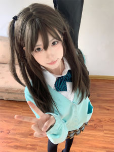 Original Mars JK Cardigan Sweater Outwear Female Japanese College Style Uniform Royalblue Knitwear Tops Fall and Winter
