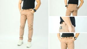 Gizmo Celana Chino Panjang Slimfit Mocca