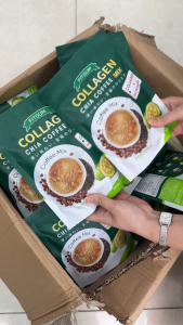 FITGUM 20X Collagen Chia Coffee Organic Slimming Body Weight Loss Glutathione Brightening Skin Anti-Aging Remove Wrinkle