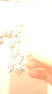 MI-C1195 Jepit Rambut Bunga Mawar Love Peach Pita Wanita Korea Jepit Rambut Pink Mini Baby Hairclip