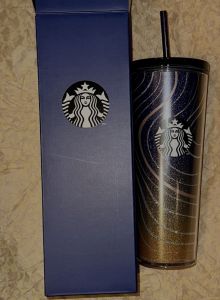 BRAND NEW Starbucks Philippines BLUE and GOLD OMBRÉ Tumbler