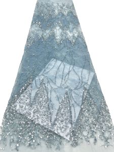 OLEVO | Luxury African Sequins Groom Lace Fabric 2026 High Quality French Nigerian Beaded Lace Fabric For Wedding Dress Sewing AT2884