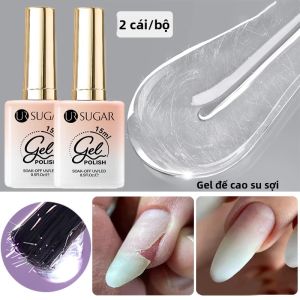 Gel Phục Hồi Sợi Móng UR SUGAR 2 Tuýp 15ml Gel Xây Dựng Móng UV LED Gel Dưỡng Móng Sơn Móng Tay Dùng Cho Móng Bị Gãy