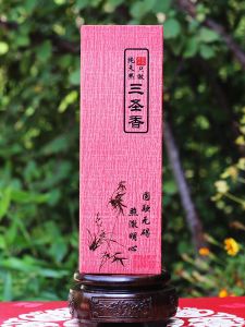 San Sheng Xiang Incense Natural Health Indoor Home Buddha Worship Perfume Boxed 100 Sticks round Enlightenment Incense