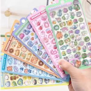 3D Crystal Relief Animal Cute Kids Stickers