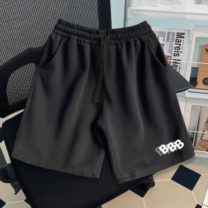 กางเกงขาสั้นทรงหลวมสไตล์อเมริกันสำหรับผู้ชาย กางเกงขาสั้นชายหาด ทรงตรง ทรงหลวม กางเกงขายาวทรงตรงสำหรับใส่ไปเล่นกีฬาในช่วงฤดูร้อน