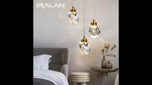 Crystal Pendant Lamp Warm Light Cold Light Modern Chandelier for Bedroom Bedside Kitchen Cafe Bar Home Minimalist Decoration