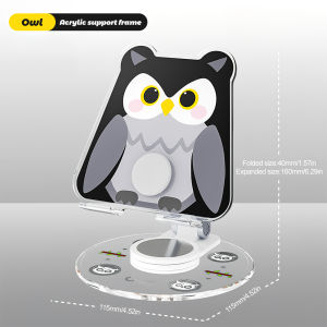 Cute Cartoon Universal Phone Tablet Stand Portable Foldable Desktop Bracket Multi-functional Adjustable Mount for Phone Tablet