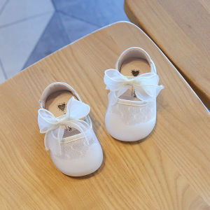 Spring Summer Breathable Soft Bottom Single Shoes for Baby Girls Learning to Walk Princess Style Childrens Shoes Infant Footwear