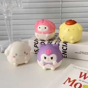 LAKOE Mainan Squishy Sanrio Bulat/Squishy Sanrio Karakter Kuromi Melody Hello Kitty Cinnamonroll