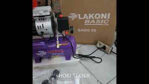 Mesin kompresor Lakoni basic 9s Silent & spraygun