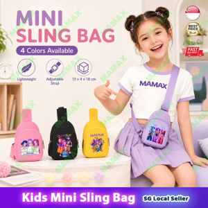 【SG Ready Stock】Kids Mini Sling Bag Cute Cartoon Crossbody Bag★Lightweight✅Adjustable Shoulder Strap✅Bag for Girls✅4 Colours✅