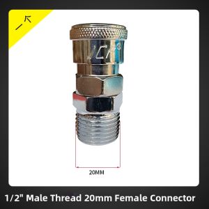 Premium Quick Lock Air Pump Connector round Two-Way Valve for Air Tank Inlet And Outlet Female And Male Head Industrial Grade