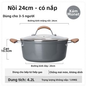 CAROTE | Nồi Đa Năng Không Dính Phù Hợp Với Bếp Từ Và Bếp Gas