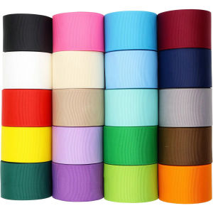 10 Meters Solid Grosgrain Ribbon Double Face Fabric for Gift Wrapping Wedding Decoration Sewing Crafts DIY Hair Bows Wholesale