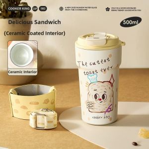 COOKER KING | Portable Thermal Mug with Straw