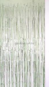 SHUAIAN Tirai Rumbai Tirai Foil Backdrop Warna Warni Foil Curtain 2*1meter