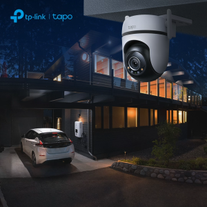 TP-LINK Tapo C520WS 2K Outdoor Pan/Tilt Security Wi-Fi Camera with Two-Way Audio Starlight Color Night Vision and Motion Detection