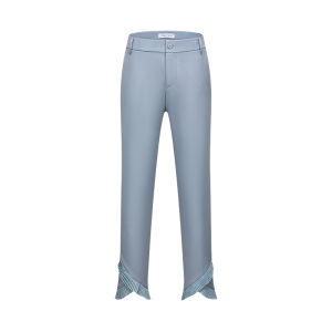 TTYGJ | Slimming Breathable Waterproof Golf Pants for Women with Pleats and Side Slits Mid-rise Ankle Length
