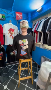 Kaos Pria Model Terkini Trending Motif 3D Bahan katun 24 Popai H0449