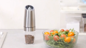 ELECTRIC GRINDER AUTOMATIC SALT PEPPER MILL with LED One Hand Operated | Electric Spice Grinder | Electric Spice Mill Grinder | Electric Grinder | Salt and Pepper Mill Grinder | Battery Operated Spice Grinder | Pepper Mill Grinder Automatic.