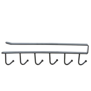 ตัวเข็มขัดโลหะแบบไร้รอยต่อ ไม่ต้องเจาะ ชั้นวางของในครัว อเนกประสงค์ 6 ช่อง ทำจากเหล็ก ชั้นวางของในตู้เสื้อผ้า