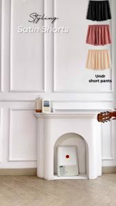 UNDR Short Pants Wanita Ice Silk Nylon Seamless Dingin Lembut Celana Pendek Harian Polos Rumah Perempuan Jumbo Hot Pants Shortpant Tidur 2001