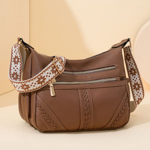 TANFAN | Commute-friendly Fashionable Soft Leather Shoulder Bag