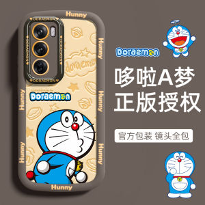 Doraemon OPPO Reno12 Frosted Puffiness High-End Simple Personality Mens 11/10/90/8 Couple Exclusive Cute Womens Phone Case