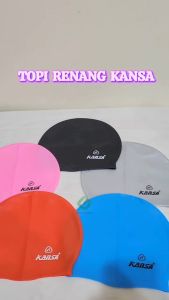 TOPI RENANG KANSA POLOS KS102 SWIMMING CAP DEWASA SILICONE WATERPROOF