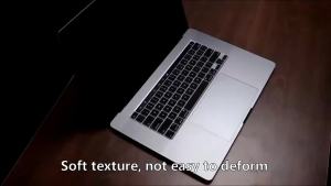 Multilingual Ultra-Thin Keyboard Cover EU Layout for Mac 2025-2021 Pro 14"16" M4 M3 M2 M1Air 15"13" M4 M3 M2 A3240 A3241black