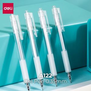 Deli Gel Pen / Pulpen Gel 0.35 mm Penulisan Halus Nyaman Digenggam A122