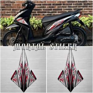 STIKER STRIPING LIS LES BODY MOTOR BEAT FI ESP 2014 2015 BEAT X