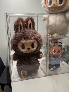 ตู้ใส่โมเดล กล่องเก็บโมเดล Labubu/Zimomo ที่โชว์โมเดล ของสะสม กันฝุ่น ตู้โชว์ตุ๊กตา