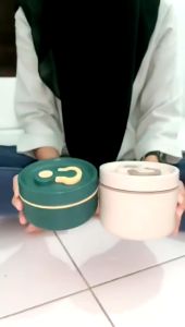 Cangkir Sarapan Anti Panas Mangkok Soup Stainless Steel 304 Anti Panas Mangkuk Sup Portable