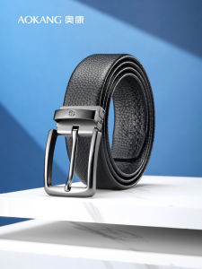 Thắt Lưng Da Bò Thật Aokang Dành Cho Nam Thanh Lịch Thời Trang Đa Năng Khóa Cài Thắt Lưng Da Bò Nguyên Chất Thắt Lưng Da