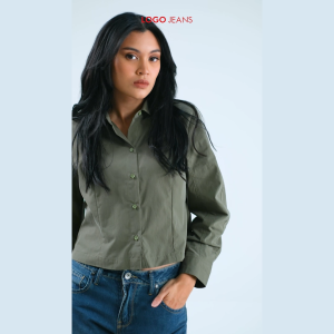Logo Jeans Kemeja Wanita Rose Olive 24A28L5OJ