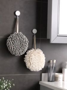 Khăn Lau Tay Nhà Bếp Nhà Tắm Quả Bông Tròn - Mềm Mại Thấm Hút Tốt