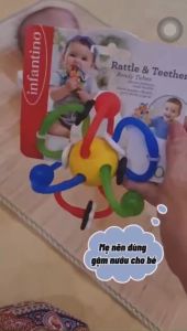 Gặm Nướu Kiêm Đồ Chơi Bendy INFANTINO - Đồ Chơi An Toàn Cao Cấp Cho Bé Dành Cho Bé Từ 0m